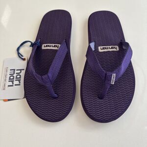 Hari Mari Dunes Flip Flops Women's Size 6 Purple Rare Waterproof Sandals New